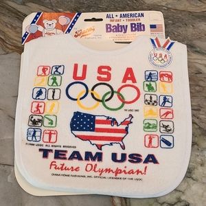 USA Future Olympian Baby Bib